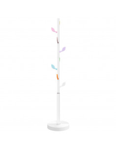 Appendiabiti Bianco 172 cm in Ferro Verniciato a Polvere