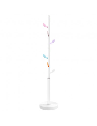 Appendiabiti Bianco 172 cm in Ferro Verniciato a Polvere