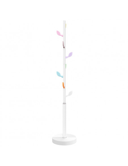 Appendiabiti Bianco 172 cm in Ferro Verniciato a Polvere