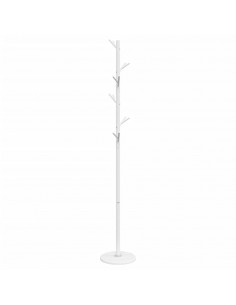 Appendiabiti Bianco 175 cm in Ferro Verniciato a Polvere