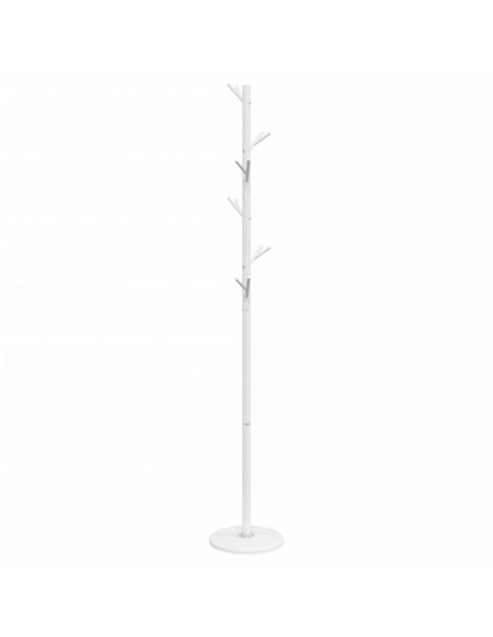 Appendiabiti Bianco 175 cm in Ferro Verniciato a Polvere