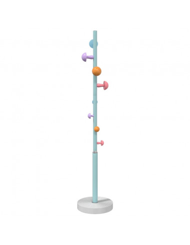 Appendiabiti Blu 172 cm in Ferro Verniciato a Polvere