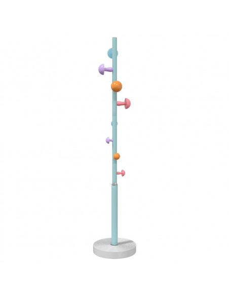 Appendiabiti Blu 172 cm in Ferro Verniciato a Polvere