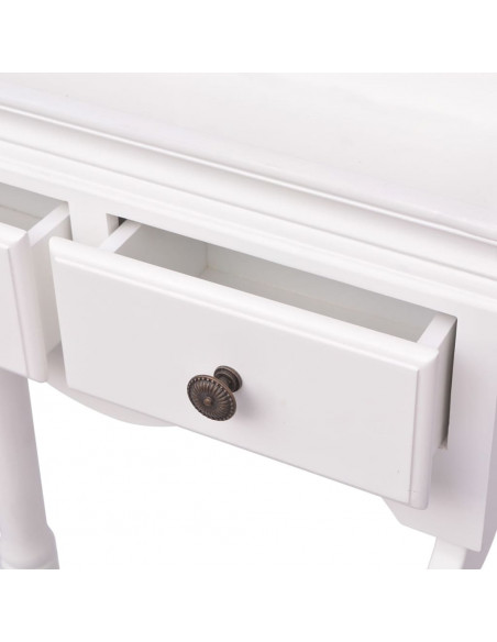 Appendiabiti con Armadietto in Legno Bianco