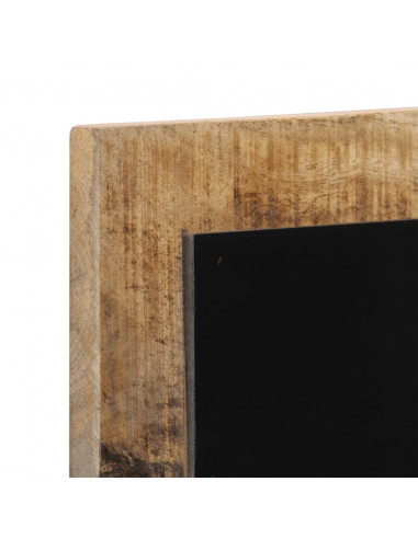 Appendiabiti da Parete con 4 Ganci 2pz Legno Massello di Mango