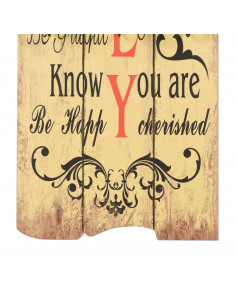 Appendiabiti da Parete con 6 Ganci FAMILY 120x40 cm