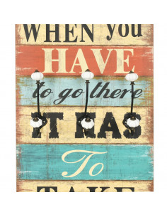 Appendiabiti da Parete con 6 Ganci HOME IS 120x40 cm