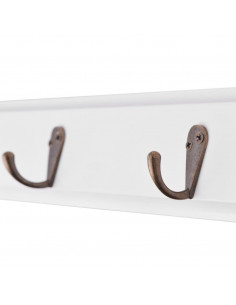 Appendiabiti in MDF bianco in stile barocco