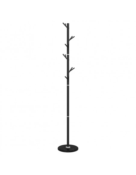 Appendiabiti Nero 175 cm in Ferro Verniciato a Polvere
