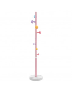 Appendiabiti Rosa 172 cm in Ferro Verniciato a Polvere