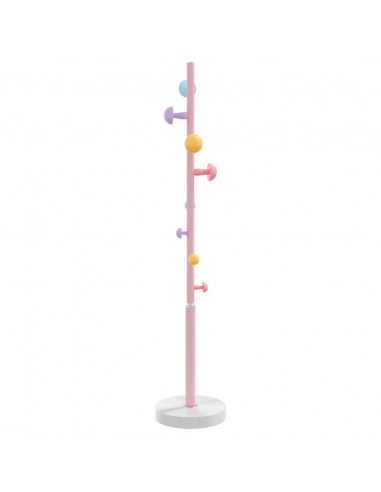Appendiabiti Rosa 172 cm in Ferro Verniciato a Polvere