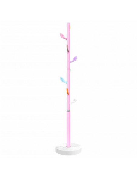 Appendiabiti Rosa 172 cm in Ferro Verniciato a Polvere