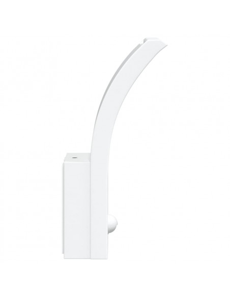 Applique con LED e Sensore 2 pz Bianche in Alluminio Pressofuso