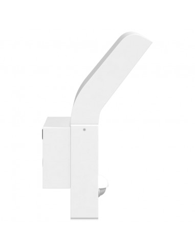 Applique con LED e Sensore 2 pz Bianche in Alluminio Pressofuso