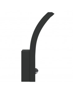 Applique con LED e Sensore 2 pz Nere in Alluminio Pressofuso