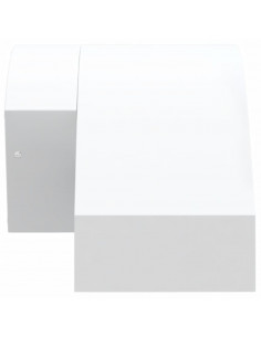 Applique con LED e Sensore Bianca in Alluminio Pressofuso