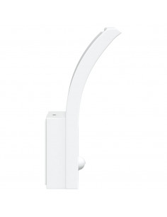 Applique con LED e Sensore Bianca in Alluminio Pressofuso