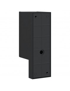 Applique con Sensore 2 pz Nere in Alluminio Pressofuso