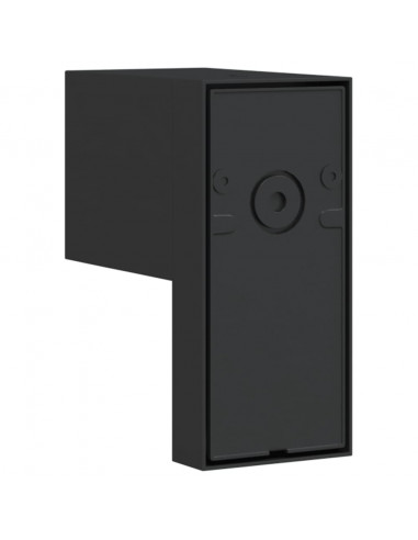 Applique con Sensore Nera in Alluminio Pressofuso