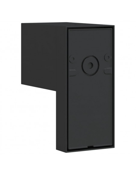 Applique con Sensore Nera in Alluminio Pressofuso