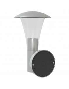 Applique da Esterno 2 pz Argento in Acciaio Inossidabile