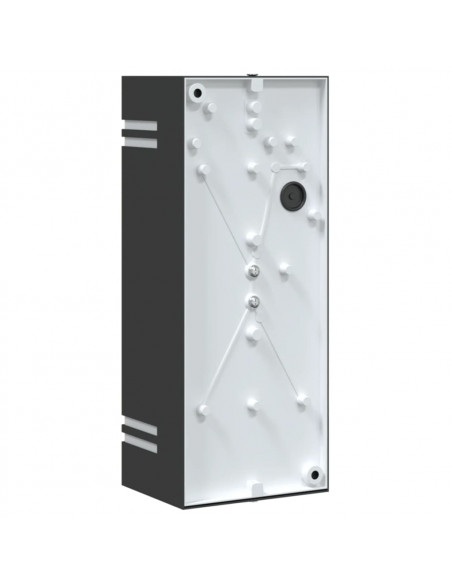 Applique da Esterno 2 pz Nere in Acciaio Inossidabile