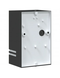 Applique da Esterno 2 pz Nere in Acciaio Inossidabile