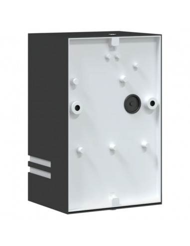 Applique da Esterno 2 pz Nere in Acciaio Inossidabile