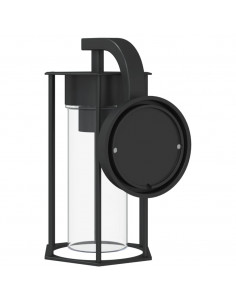 Applique da Esterno 2 pz Nere in Acciaio Inossidabile