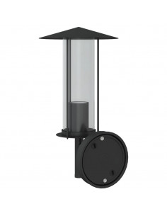 Applique da Esterno 2 pz Nere in Acciaio Inossidabile