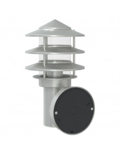 Applique da Esterno Argento in Acciaio Inossidabile