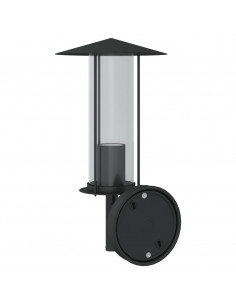 Applique da Esterno Nera in Acciaio Inossidabile