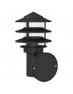 Applique da Esterno Nera in Acciaio Inossidabile