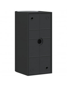 Applique da Parete per Esterni 2 pz Nere Alluminio Pressofuso