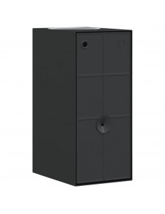 Applique da Parete per Esterni 2 pz Nere Alluminio Pressofuso