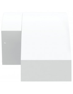 Applique per Esterni con LED 2 pz Bianche Alluminio Pressofuso