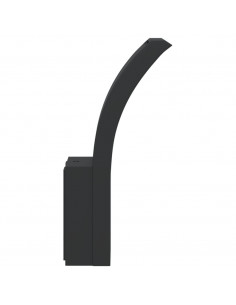 Applique per Esterni con LED 2 pz Nere Alluminio Pressofuso