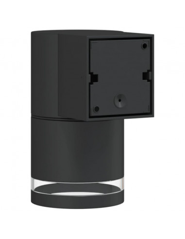 Applique per Esterni Nera in Alluminio Pressofuso