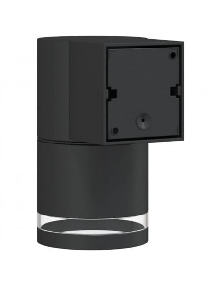 Applique per Esterni Nera in Alluminio Pressofuso