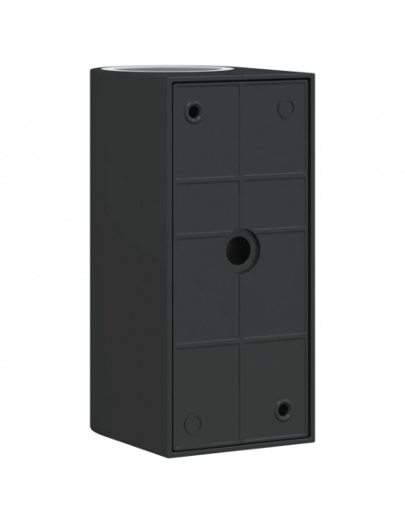 Applique per Esterni Nera in Alluminio Pressofuso