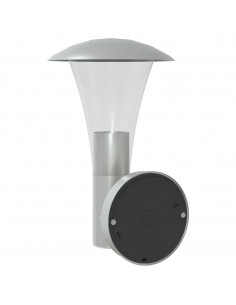 Applique per Esterno con Sensore 2 pz Argento in Acciaio Inox