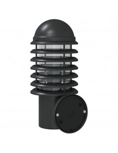 Applique per Esterno con Sensore 2 pz Nere in Acciaio Inox