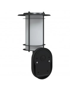 Applique per Esterno con Sensore 2 pz Nere in Acciaio Inox
