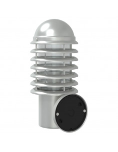 Applique per Esterno con Sensore Argento in Acciaio Inox
