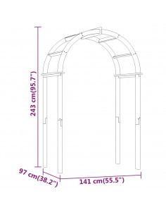 Arco da Giardino 141x97x243 cm in Legno di Pino Impregnato