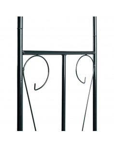 Arco da Giardino Verde Scuro 120x38x258 cm in Ferro
