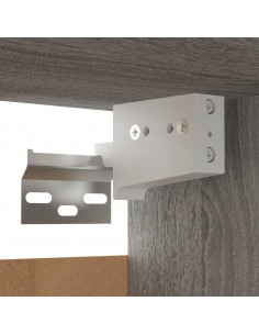 Armadietti TV Montati a Parete Grigio Sonoma 30,5x30x30 cm