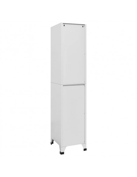 Armadietto a Chiave a 2 Scomparti 38x45x180 cm