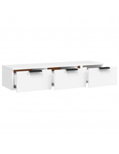 Armadietto a Muro Bianco 102x30x20 cm in Legno Multistrato