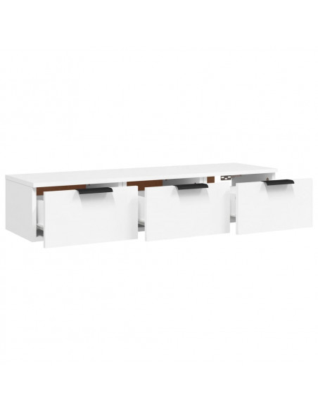 Armadietto a Muro Bianco 102x30x20 cm in Legno Multistrato